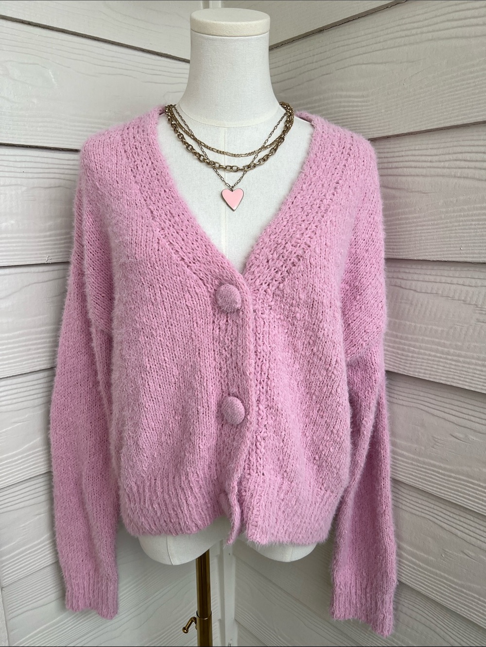 Blu Pepper - Show You Off Pink Cardigan